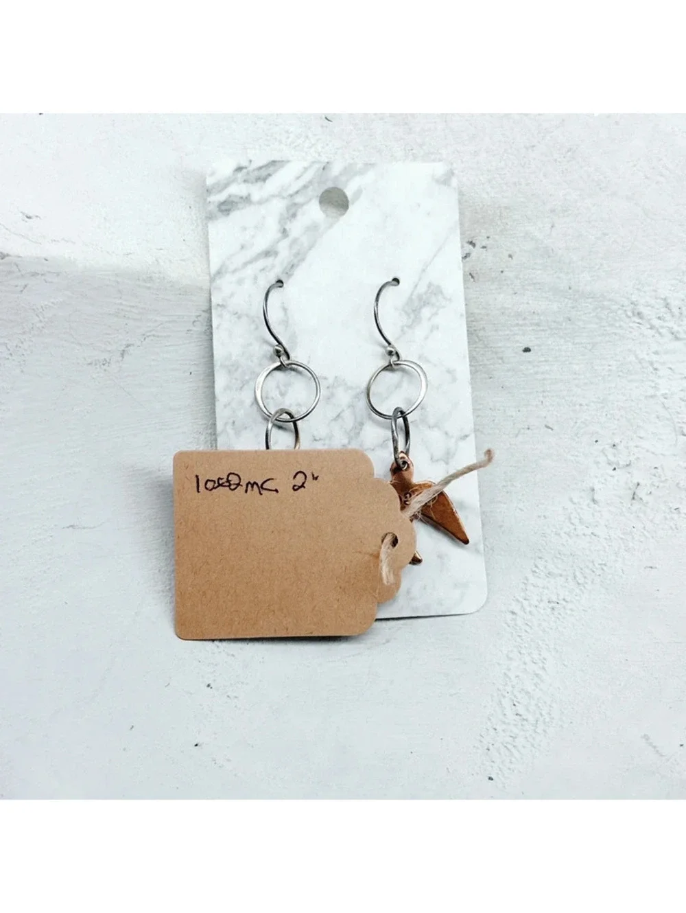 1062mc. Handmade Bird Earrings